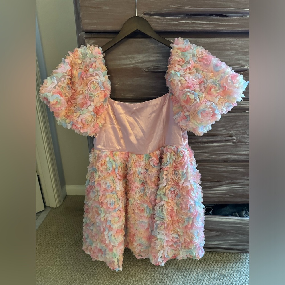 Maya Textured Rainbow Super Mini Dress